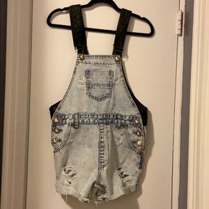 One teaspoon *superfreak overall* leather details